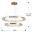 Lamapara Lira 2 Aros Oro Dimable 294508D