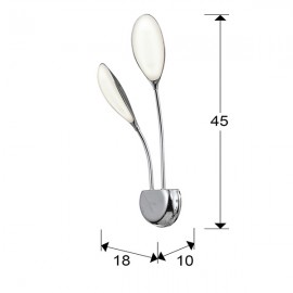Aplique Lucila Led 2 Luces 324190