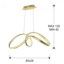 Lampara Lia LED Pan Oro 328326