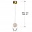 Lampara 1L Led Austral Oro Ø12 354004