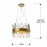 Lampara Grace 10 luces oro 365185