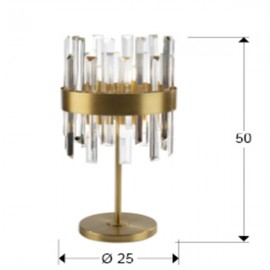 Sobremesa Grace 6 Luces oro 365437