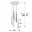 Lampara Varas Cromo-Blanco 9L 373261