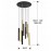 Lampara Varas Oro Negro 9L 373272