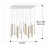 Lampara Varas Oro-Blanco 14L Dim 373437GD