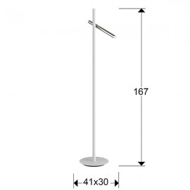 Pie Salon Varas Cromo Blanco 2L 373629