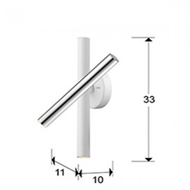 Aplique Varas Cromo-Blanco 3L 373852
