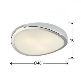 Plafon Led Leda Cromo 3 E27 10W 429126