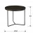 Mesa Centro Paola Ø50 Negro 485562