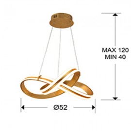 Lampara Lazas LED Pan De Oro Ø52 486705