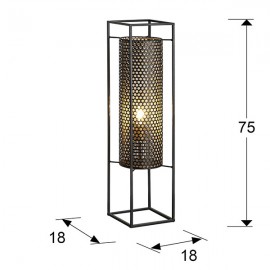 Farol Grande Vera Negro-Oro 493045