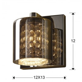 Aplique Led Denise Cromo Cristal Espejado 494745