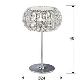 Sobremesa Diamond Cromo Led 6W 3L 508424