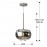 Lampara Led Argos Cromo 1L Cristal 509010