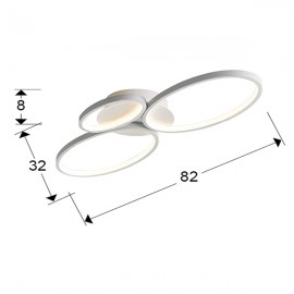 Plafon Sios Led 3 Aros Blanco 518394