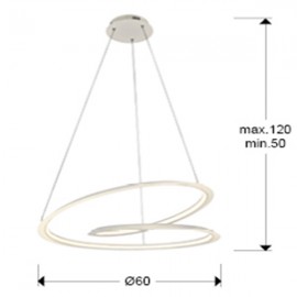 Lampara Looping Blanco 60Ø 527576