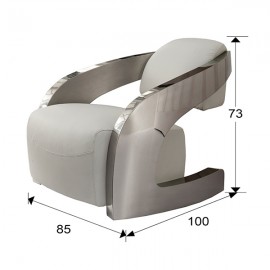 Sillon Amanda Acero Blanco 532115