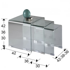 Mesas Nido Glass Transparente 552283