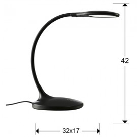 Sobremesa Scoop Negro Led 8W 552764