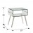 Mesita Glass Ii Pata Blanca 552933