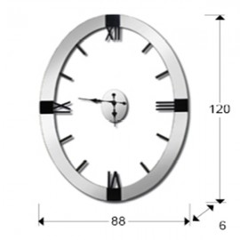 Reloj De Pared Times Oval 564397