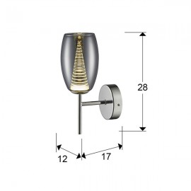 Aplique Led Nebula Cromo 584659