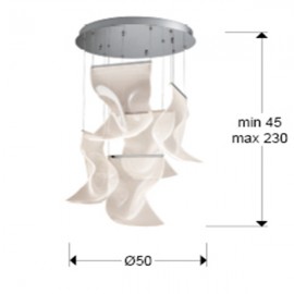Lampara Velos II 5 Luces Cromo 609531N