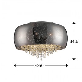 Plafon Led Caelum Cromo 6 G9 6W 618318