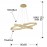 Lampara Elipse Oro Dimable 652138B