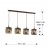 Lampara Fox 4L Chocolate Dimable 653422D