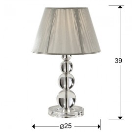 Sobremesa Mercuri Cromo Led 6W 1L 662110