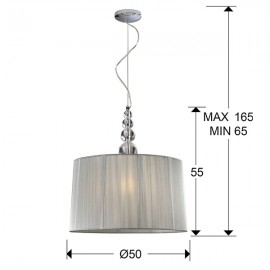 Lampara Led Rocio Acrilico Transparente 3L 663554