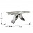 Mesa Comedor Extensible Acero Mika 713016