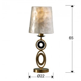 Sobremesa Eden Oro Y Nacar Led 10W 1L 716153