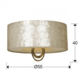 Plafon Led Eden Oro Y Nacar 10W 4 E27 716478