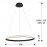 Lampara Ring 1 LED Aro Negro 717526