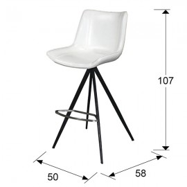 Taburete Alto Samoa Blanco 718257