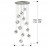 Lampara Priscila 12 Luces Cromo 721240