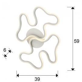 Plafon Grande Marea Blanco 723714