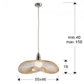Lampara 1L Forma Cromo-Oro 735964