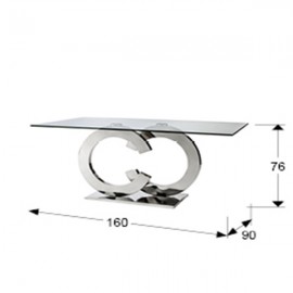 Casandra-Mesa Comedor Acero 160 739436
