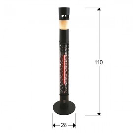 Estufa Exterior Heat Sound 1500W 748719