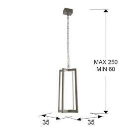 Lampara Kuma Inox Led 753108