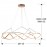 Lampara Led Molly 110Ø Oro Rosa Dim 763592D