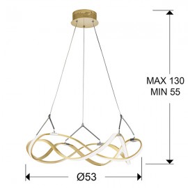 Lampara Led Molly 53Ø Oro Rosa 763712