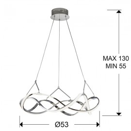 Lampara Led Molly 53Ø Cromo 763824