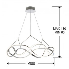 Lampara Led Molly 80Ø Cromo 763950