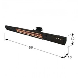 Estufa Pared Heat Music 1500W 768191