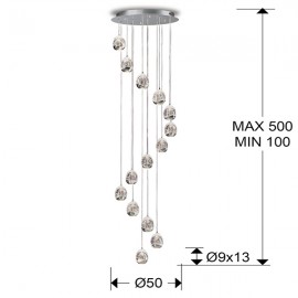 Lampara Rocio 14 Luces Cromo 785635GD