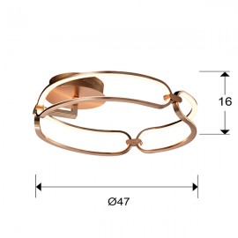 Plafon Led Colette Ø47 Oro Rosa 786430
